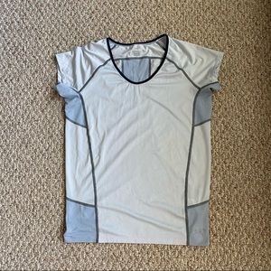 Arc’teryx light blue workout shirt